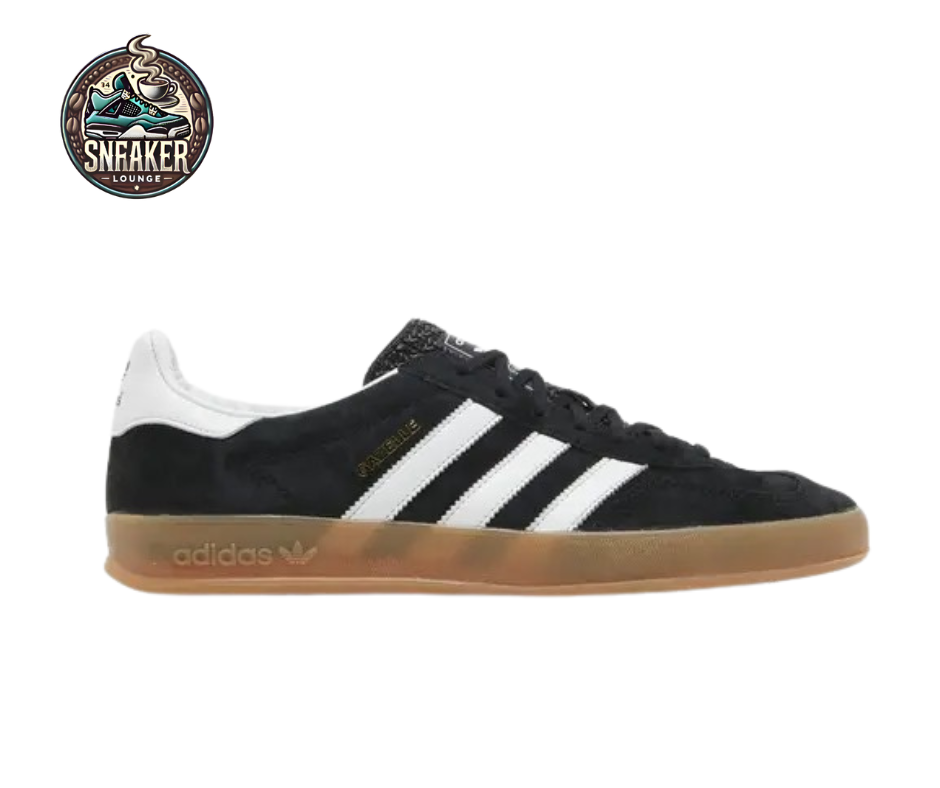 Adidas Gazelle Black White Gum