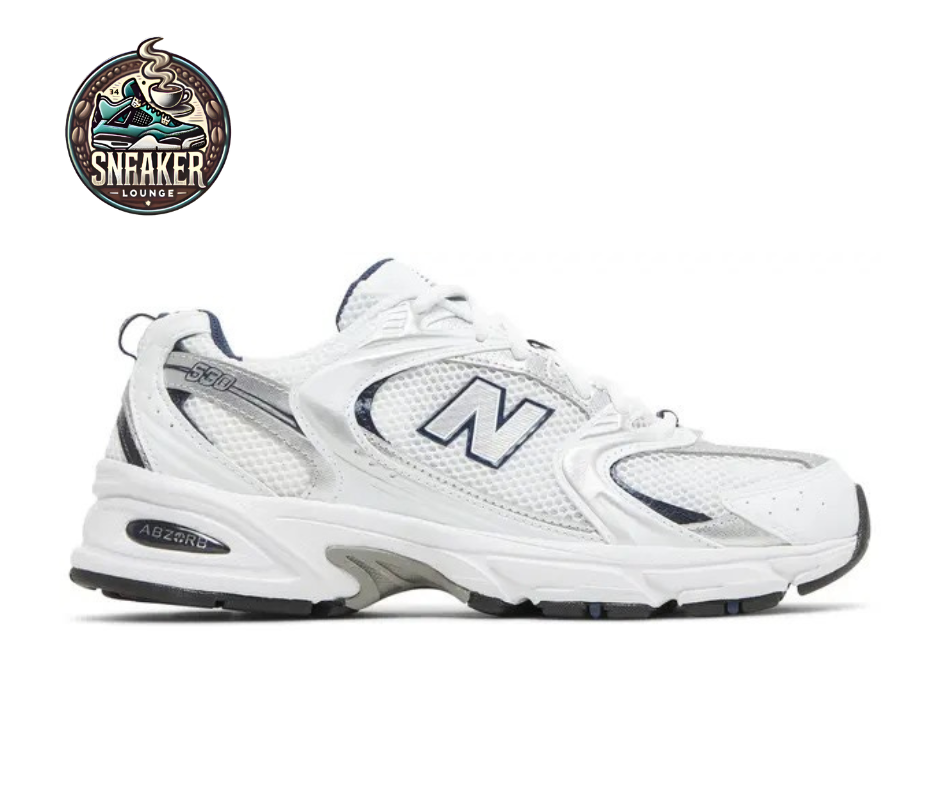 New Balance 530 White Silver Navy