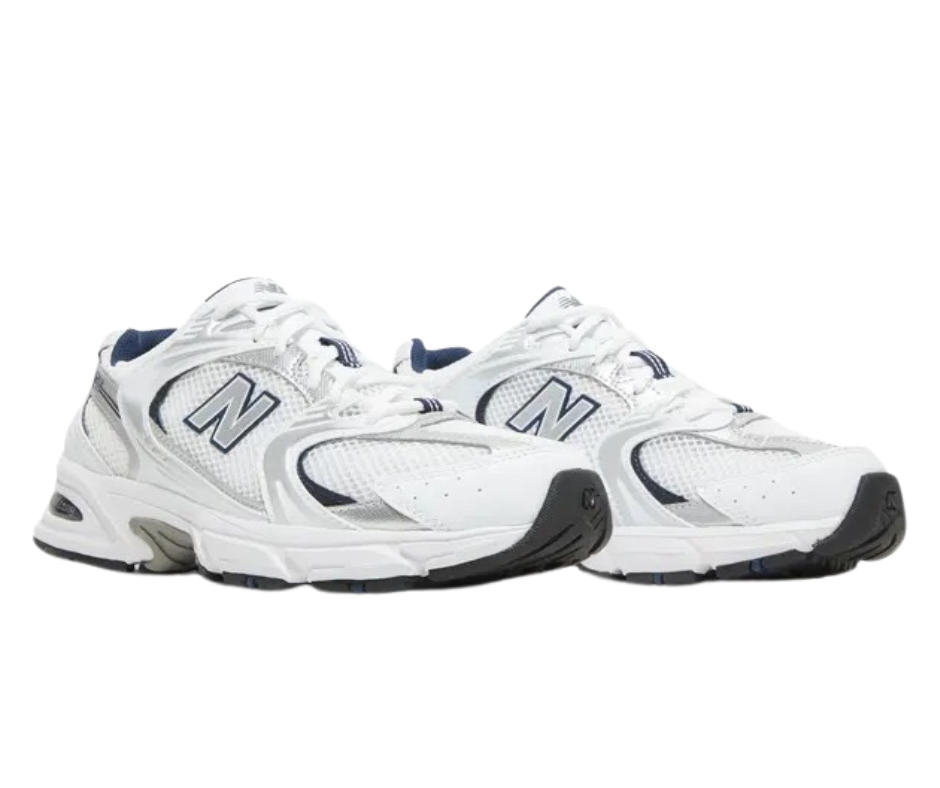 New Balance 530 White Silver Navy